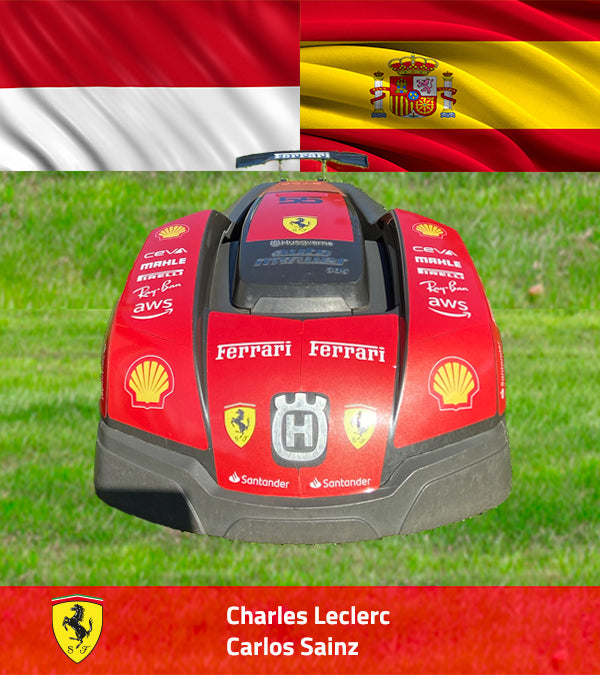 Ferrari decals for Husqvarna Automower and Gardena Sileno