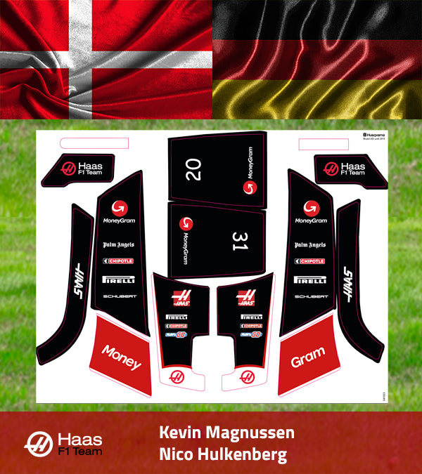 Adesivi MoneyGram Haas F1 Team 2024