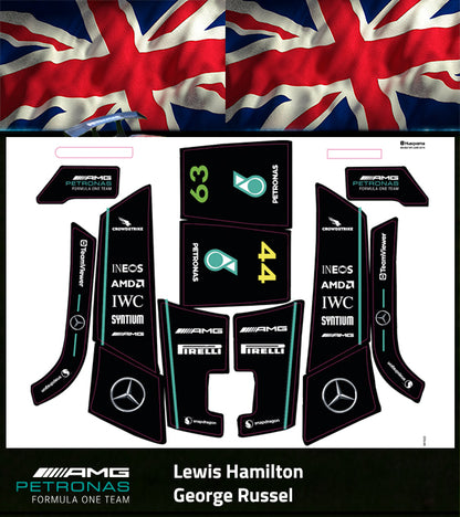 Mercedes F1 decal kit for Husqvarna Automowers and Gardena Sileno